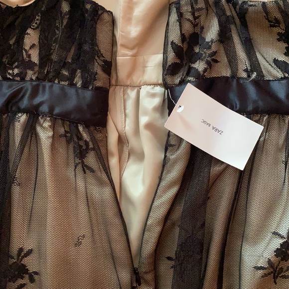 Zara Womens black lace dress Sz L - Picture 6 of 6
